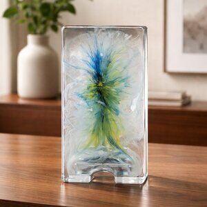 Stylish Resin Phone Holder in Blue, Green and Yellow - New